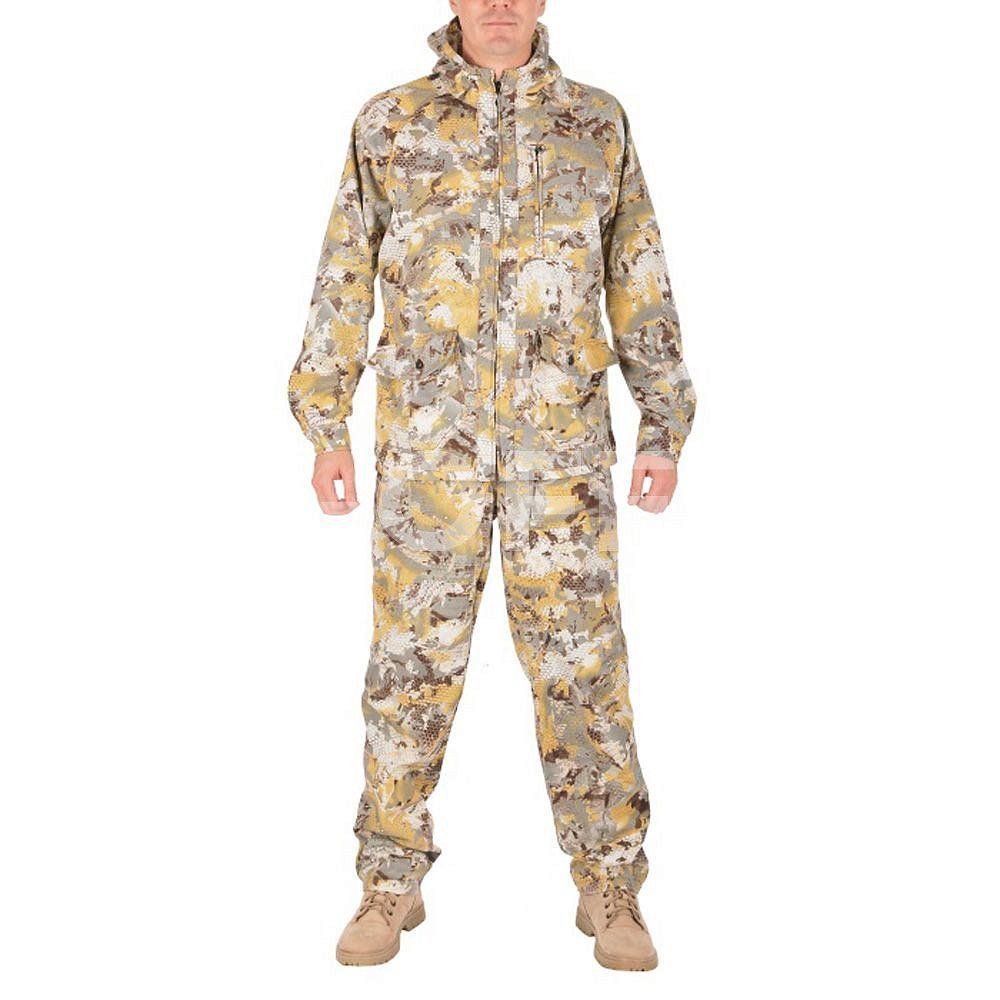 Костюм мужской летний "Кречет", Соты бело-желтые С107-1