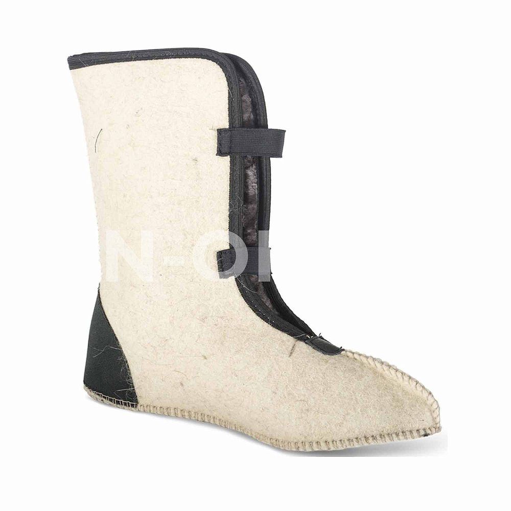 Чулок войлочный "Лось/Зубр" (войлок/натуральный мех) 518-1